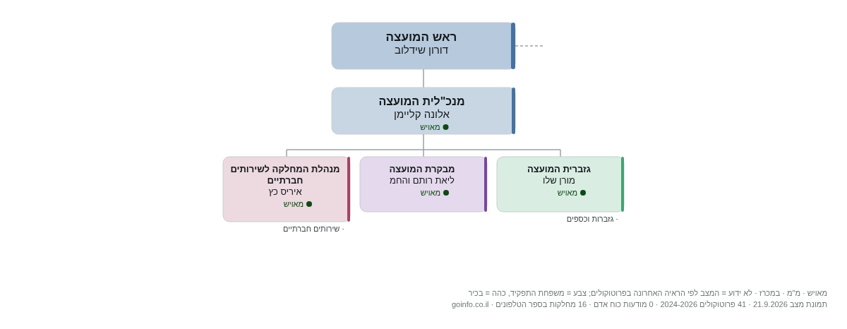 ברנר - מבנה ארגוני: ראש העיר, מנכ