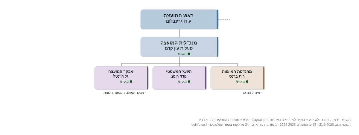 קרית טבעון - מבנה ארגוני: ראש העיר, מנכ