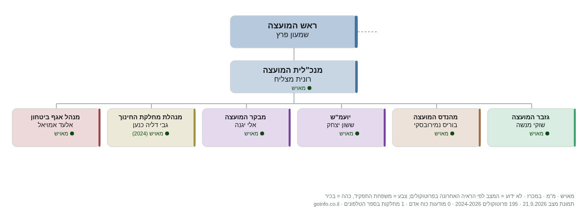 מיתר - מבנה ארגוני: ראש העיר, מנכ