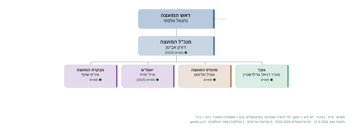 מגדל - מבנה ארגוני: ראש העיר, מנכ