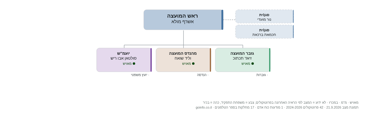 ירכא - מבנה ארגוני: ראש העיר, מנכ